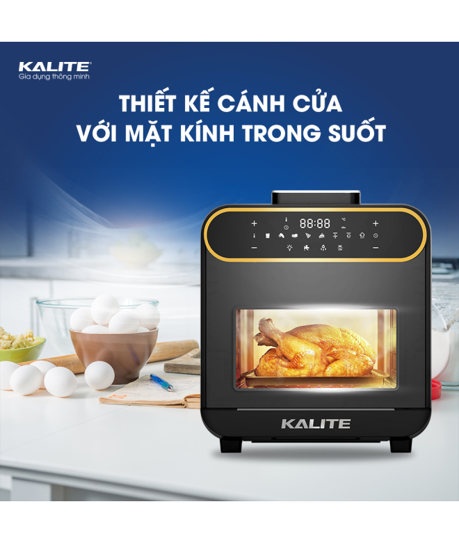 Nồi chiên không dầu hơi nước Kalite 15 lít STEAM PRO