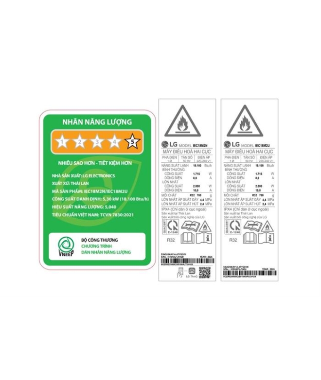 Máy Lạnh LG Inverter 2 HP IEC18M2 ( Có Wifi)